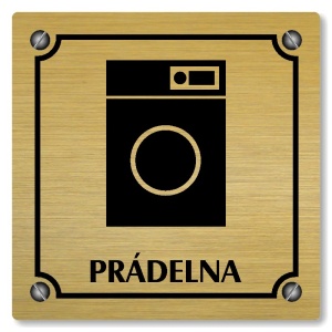 Prádelna, 148x148mm, zlatá, Kansas